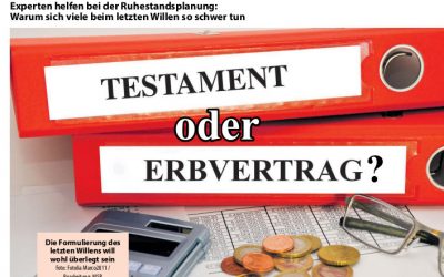 Testament oder Erbvertrag?